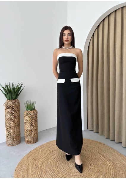 Mielle Cep Detaylı Straplez Elbise