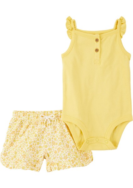Kız Bebek Body Pantolon Set 2'li Paket