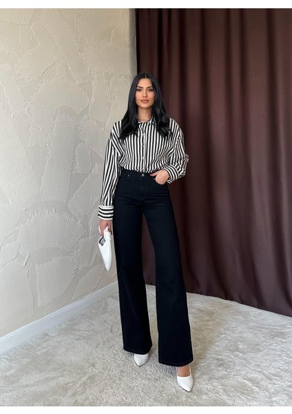 Siyah Comfy Jeans Pantolon