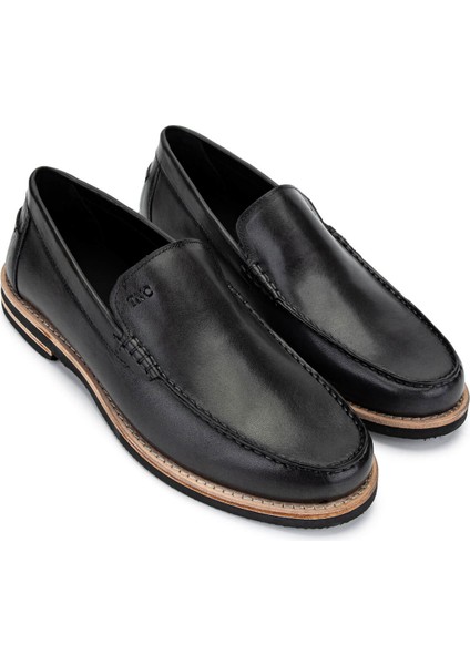 Erkek Hakiki Deri Siyah Loafer Ayakkabı 537 3667 Erk Ayk Y25 Sıyah Alk fiyatları