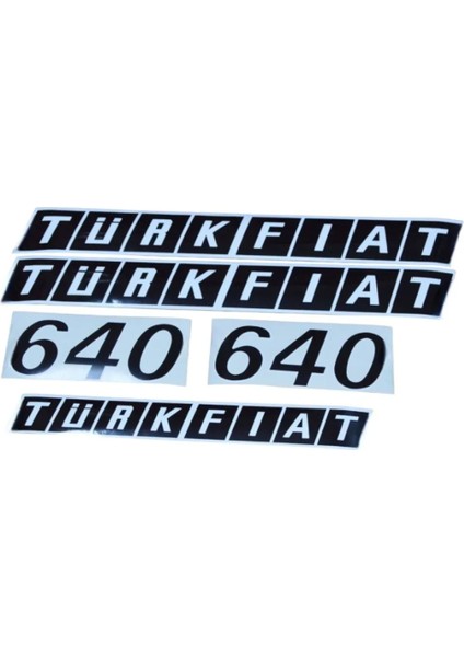 Türk Fiat 640 Yan Yazı Takımı Uyumlu