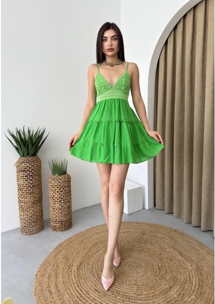 Nivel Göğsü Büzgülü Elbise