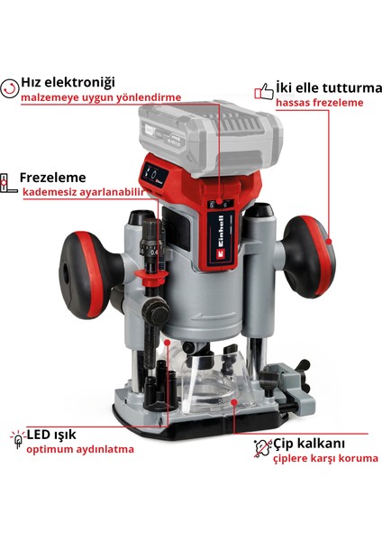 Professional Akülü Dik & Kenar Freze Seti TP-RO 18 Set Li BL-Solo Power X-Change (18 V, Kömürsüz, Hassas Freze Derinliği Ayarı, Aksesuar ve Çanta Dahil, Akü Dahil Değildir) - 4350410 fiyatları