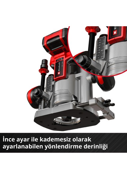 Professional Akülü Dik & Kenar Freze Seti TP-RO 18 Set Li BL-Solo Power X-Change (18 V, Kömürsüz, Hassas Freze Derinliği Ayarı, Aksesuar ve Çanta Dahil, Akü Dahil Değildir) - 4350410