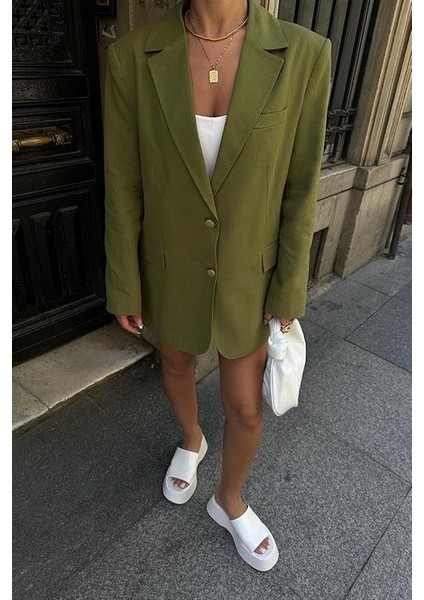 Agnes Blazer Keten Ceket 6105 fiyatları
