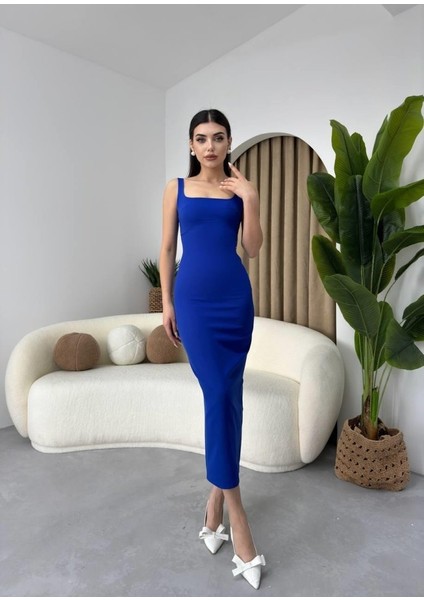 Calliope Kare Yaka Midi Boy Elbise fiyatları