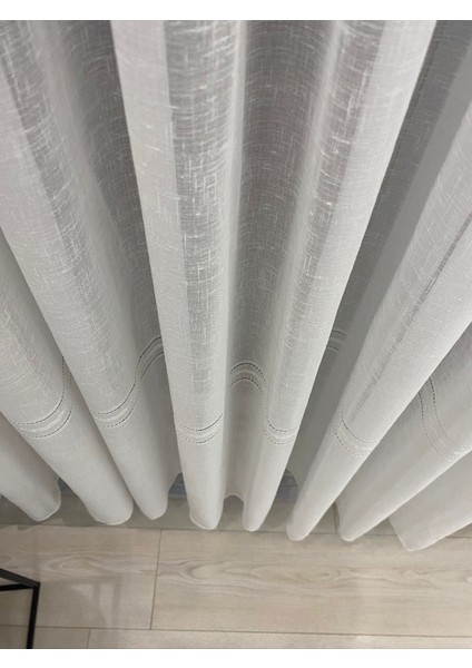 Maria Keten Tül Perde – 1/3 Sık Pileli, Şerit Desenli, Kırışmaz, Ütü Gerektirmez, Modern Şık Tasarım fiyatları