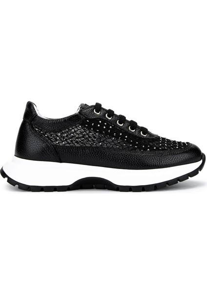 Kadın Deri/tekstil Siyah Sneakers & Spor Ayakkabı 775 482 Bn Ayk Y25 Sıyah