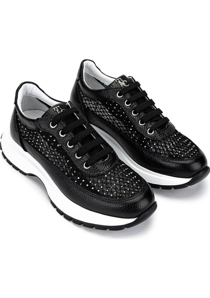 Kadın Deri/tekstil Siyah Sneakers & Spor Ayakkabı 775 482 Bn Ayk Y25 Sıyah