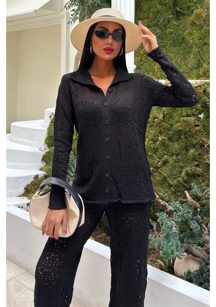 Odette Ajurlu Triko Pantolon Takım 9934