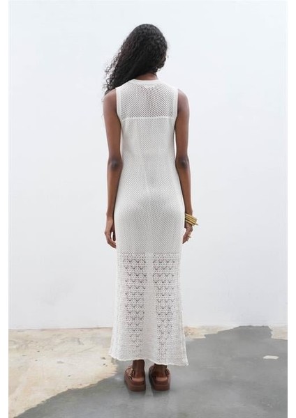 Afro Ajurlu Maksi Elbise 2796