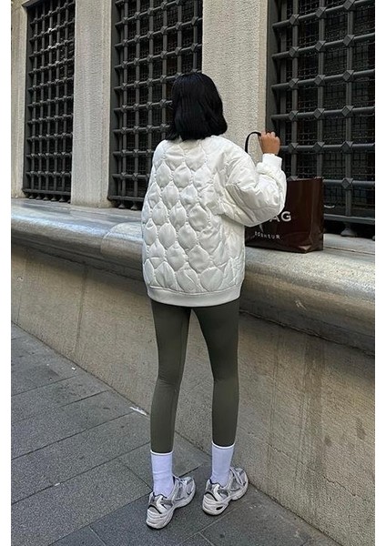 Alisa Oversize Kapitone Bomber Ceket 7058 -08
