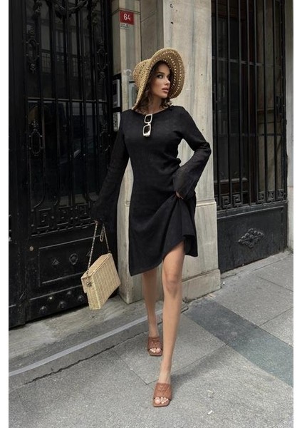 Chloe Ajurlu Sırt Dekolte Elbise 2760