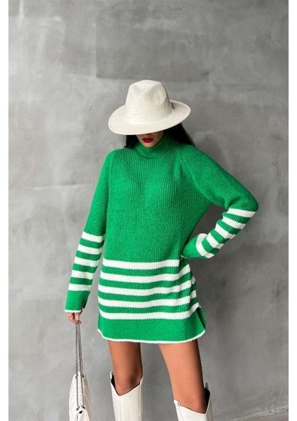 Palgen Çizgili Oversize Kazak 1195-09 fiyatları