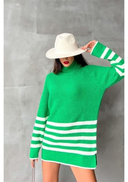 Palgen Çizgili Oversize Kazak 1195-09 modelleri