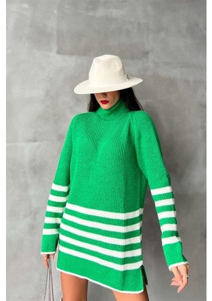 Palgen Çizgili Oversize Kazak 1195-09 fırsatları