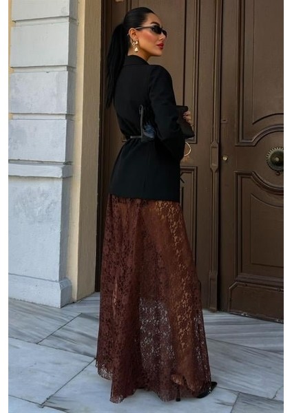 Maxi Dantel Etek 4047