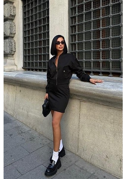 Brooke Ribanalı Mini Etek Takım 9941