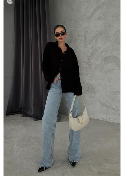 Anya Oversize Gabardin Ceket 6063-8