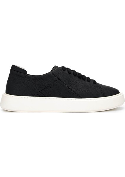 Erkek Hakiki Deri Siyah Floter Sneakers & Spor Ayakkabı 1093 1335 Erk Ayk Y25 Sıyah Fltr