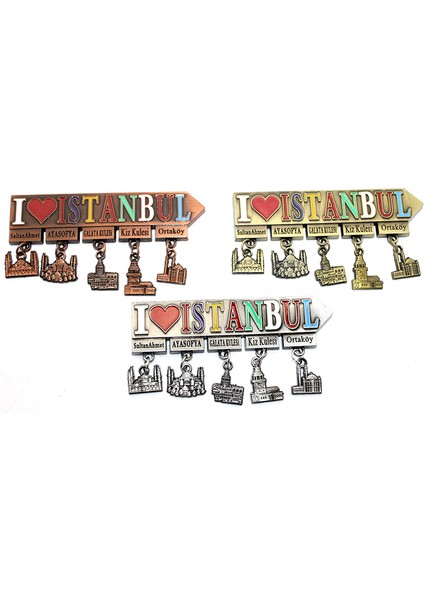 Istanbul Temalı Metal Magnet Model 7