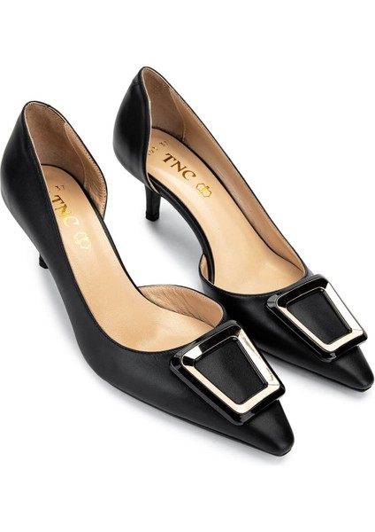 Kadın Hakiki Deri Siyah Analin Topuklu Ayakkabı 492 55203 Bn Ayk Y25 Sıyah Anl fiyatları