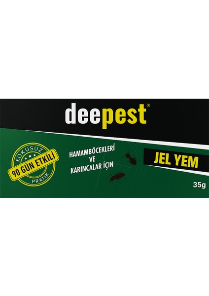 Jel Yem 35G Hamamböceği ve Karınca Yemi - 90 Gün Etkili, Kokusuz Haşere Kontrolü