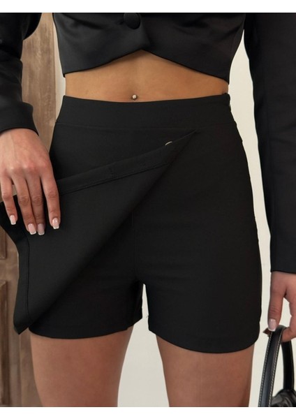 Düğme Detaylı Mini Şort Etek fiyatları