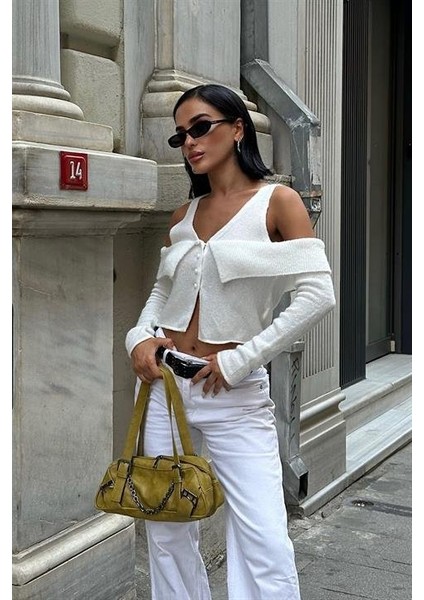 Cynthia Cut Out Triko Hırka 5116-23