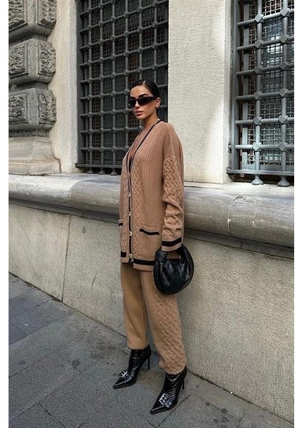 Lunadel Triko Hırka Pantolon Takım 9974