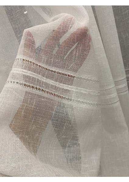 Maria Keten Tül Perde – 1/2,5 Orta Pileli,şerit Desenli,kırışmaz,ütü Gerektirmez,modern Şık Tasarım fırsatları