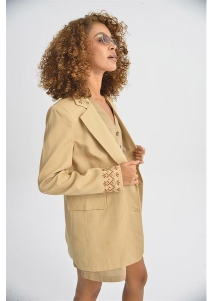 Leomie Nakışlı Blazer Ceket 6106 modelleri