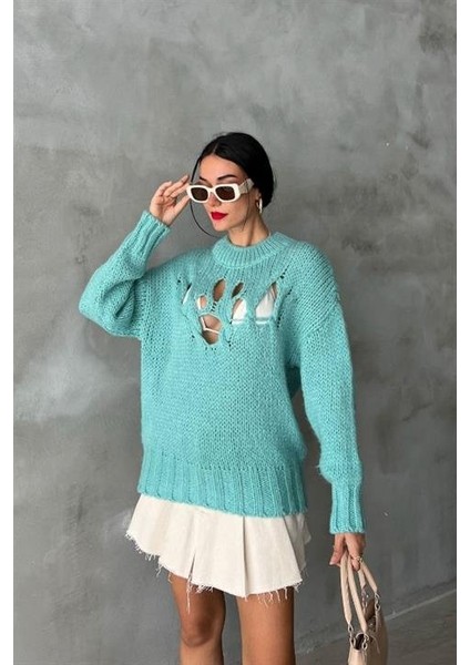 Midred Cut Out Triko Kazak 1200-09