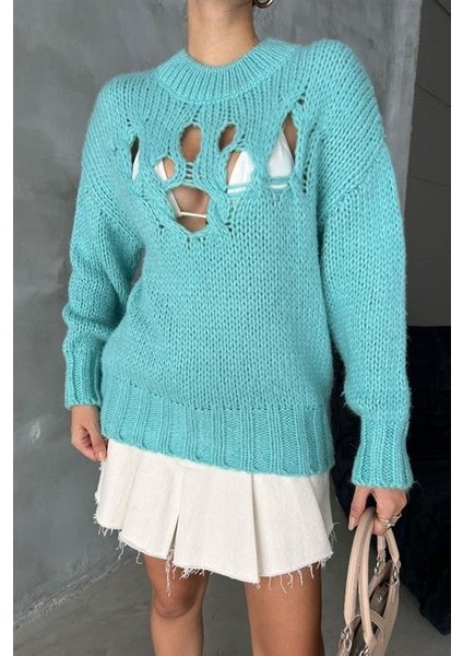 Midred Cut Out Triko Kazak 1200-09