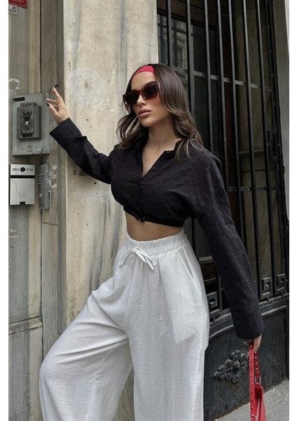 Coline Fistolu Crop Gömlek 3254-08 indirimleri