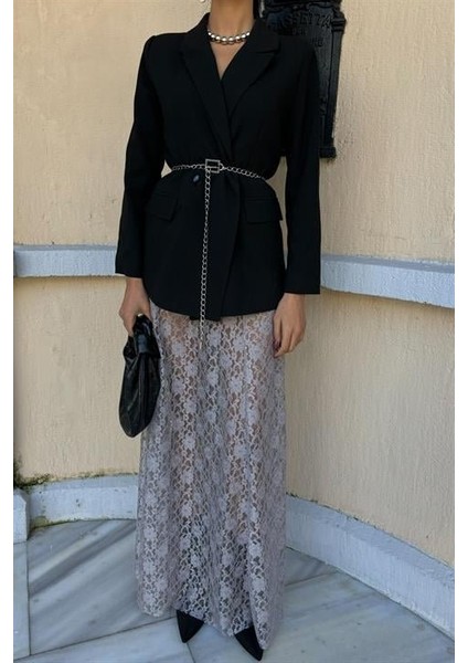 Maxi Dantel Etek 4047