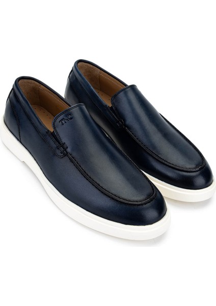 Erkek Hakiki Deri Lacivert Loafer Ayakkabı 233 5222 Erk Ayk Y25 Lacı Alkl fiyatları