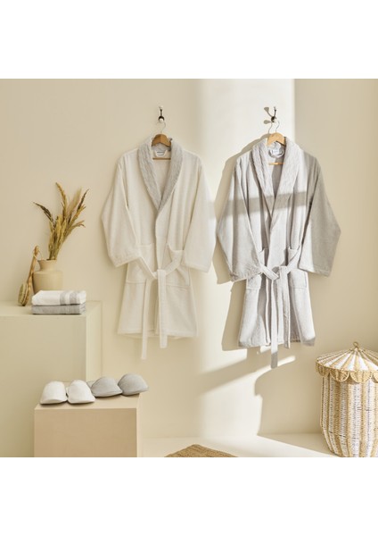 Elin 6 Parça Aile Banyo Seti Offwhite Gri