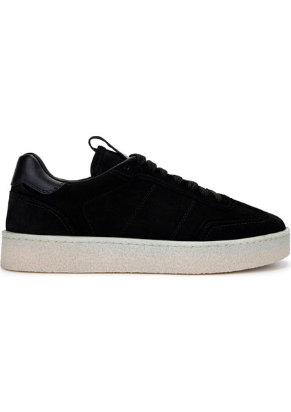 Erkek Hakiki Deri Siyah Süet Sneakers & Spor Ayakkabı 1111 4411 Erk Ayk Y25 Sıyah Suet