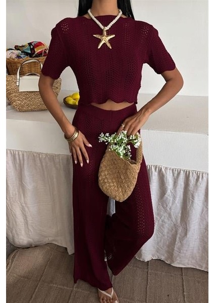 Triko Bluz Pantolon Ikili Takım 10084-025