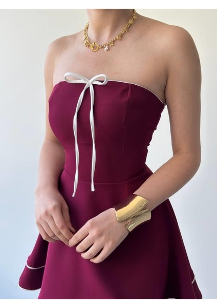 Yuna Straplez Elbise