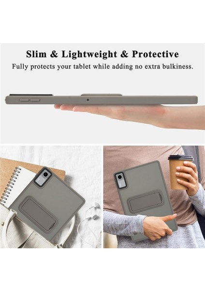 Redmi Pad Se (11 Inc) 2023 Yatay Stand Olabilen Antishock Köşe ve Kamera Korumalı Arka Yüzeyi Mat Threxi Kılıf fırsatları