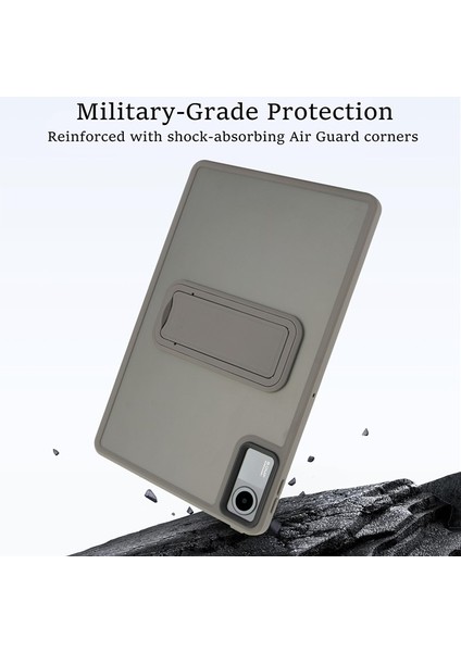 Redmi Pad Se (11 Inc) 2023 Yatay Stand Olabilen Antishock Köşe ve Kamera Korumalı Arka Yüzeyi Mat Threxi Kılıf