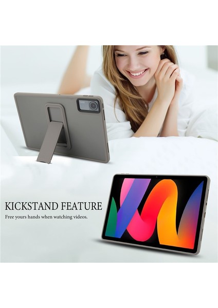 Redmi Pad Se (11 Inc) 2023 Yatay Stand Olabilen Antishock Köşe ve Kamera Korumalı Arka Yüzeyi Mat Threxi Kılıf