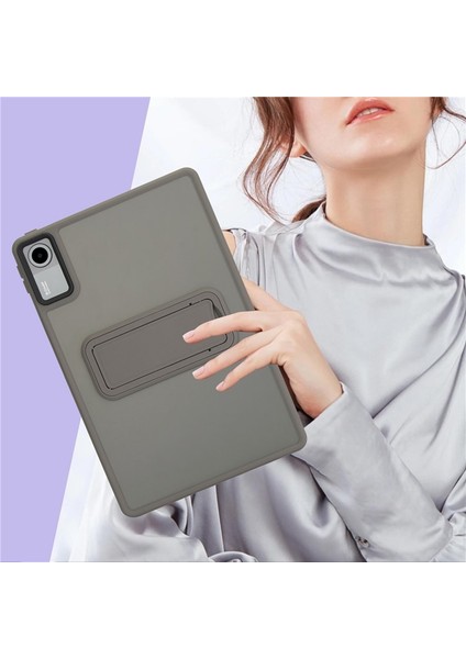 Redmi Pad Se (11 Inc) 2023 Yatay Stand Olabilen Antishock Köşe ve Kamera Korumalı Arka Yüzeyi Mat Threxi Kılıf