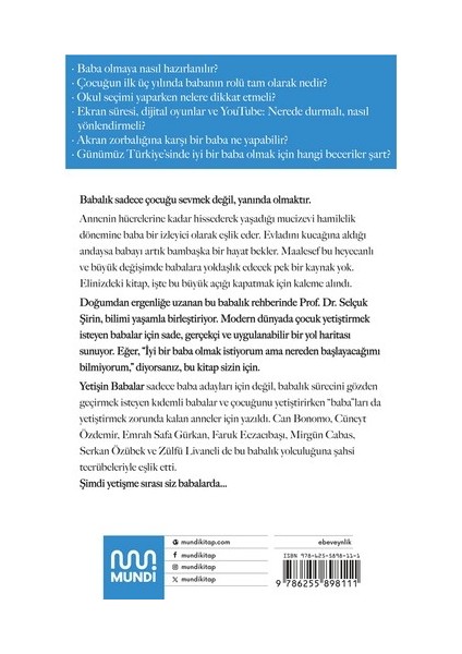 Yetişin Babalar (Imzalı) - Selçuk Şirin