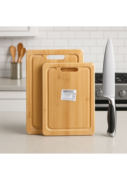 Tahta Kesme Bambu 2'li