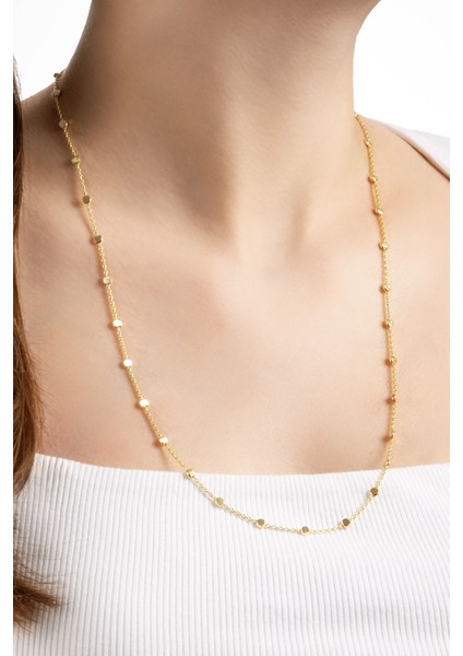 Italyan Tasarım 18 Ayar Sarı Altın Kaplama Gümüş Zincir Kolye fiyatları