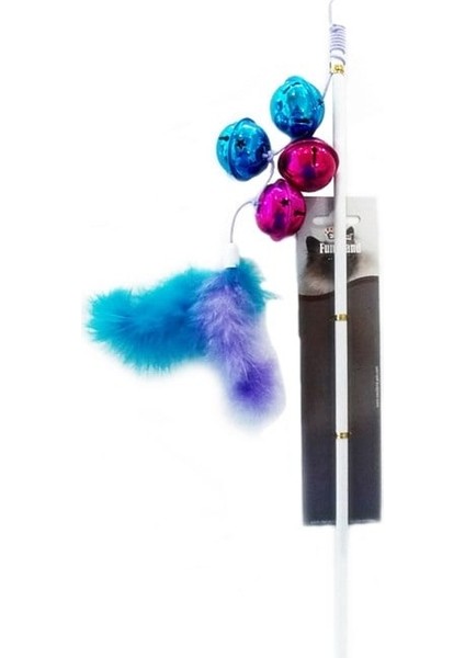 Kediolta Tüylü Mavi,Mor 46 Cm