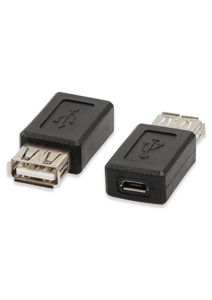 Mikro USB Dişi To USB Dişi Mini USB Dişi To USB Dişi 2'li Set
